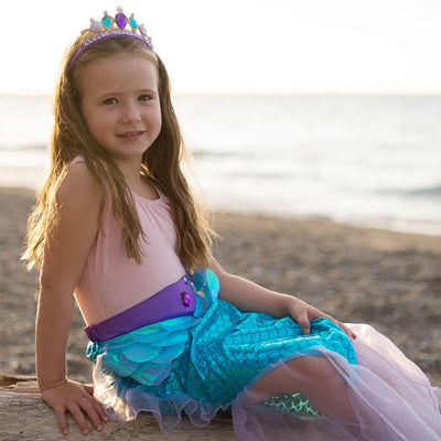 Mermaid tail costume with tiara