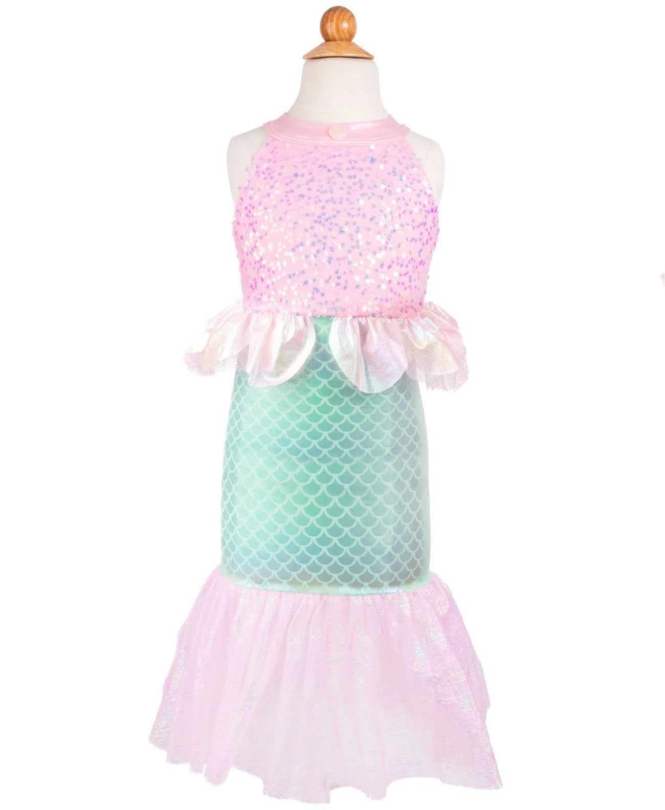 Fato de Sereia Rosa Misty