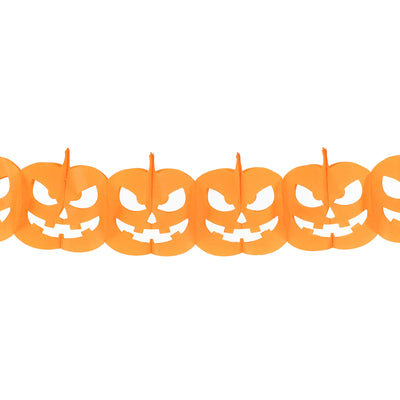 Halloween Basic Tissue Paper Pumpkin Garland