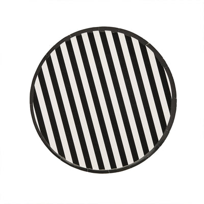 Plato rayas monochrome/ 8 uds.