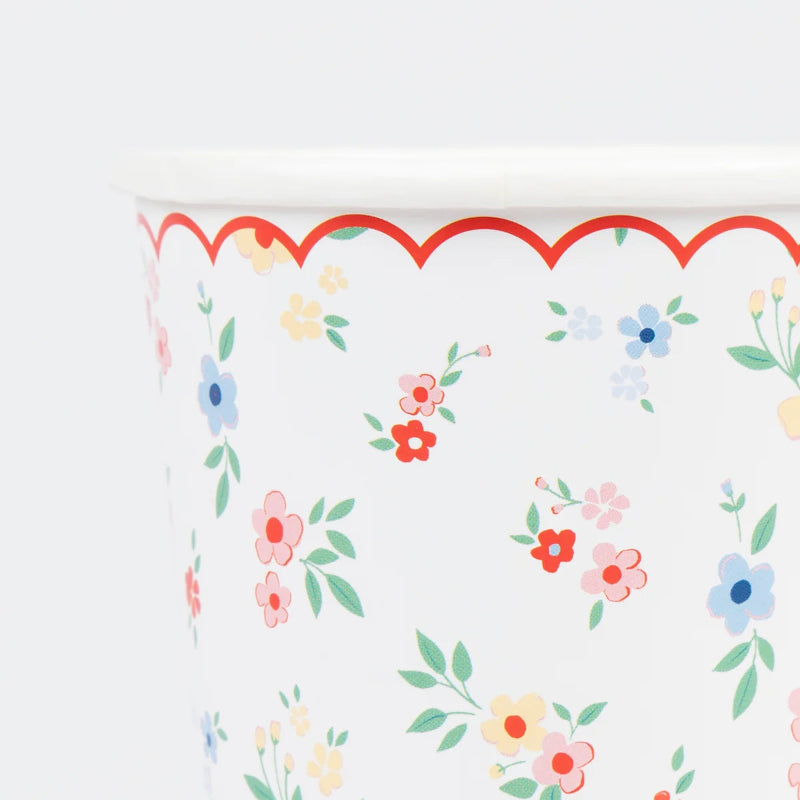 Vaso flores estampadas Ditsy Posy / 8 uds.