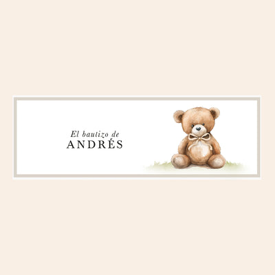 Vela Teddy Personalizada