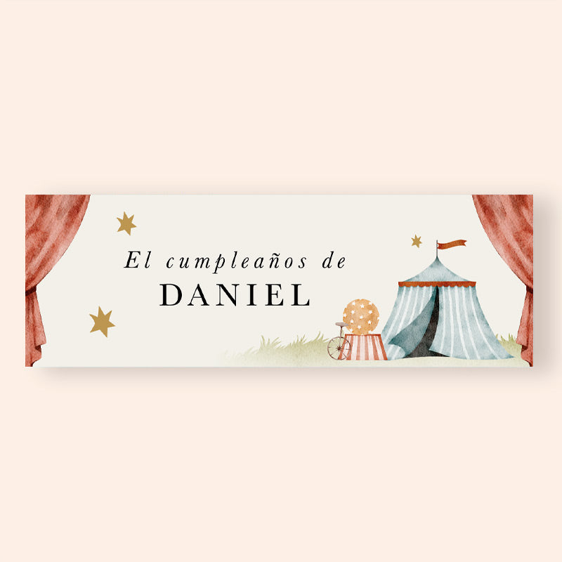 Vela personalizada Circus