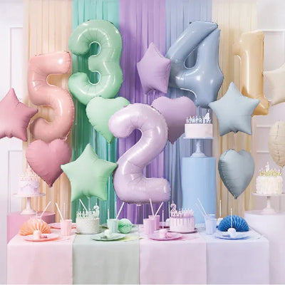 Mantel de papel celeste