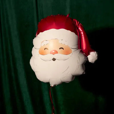 Balão de alumínio com cara de Pai Natal