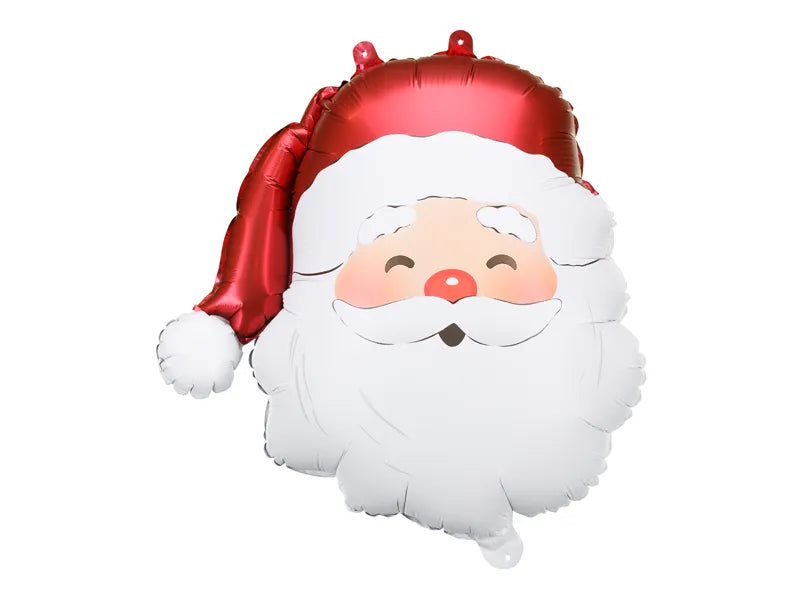 Balão de alumínio com cara de Pai Natal