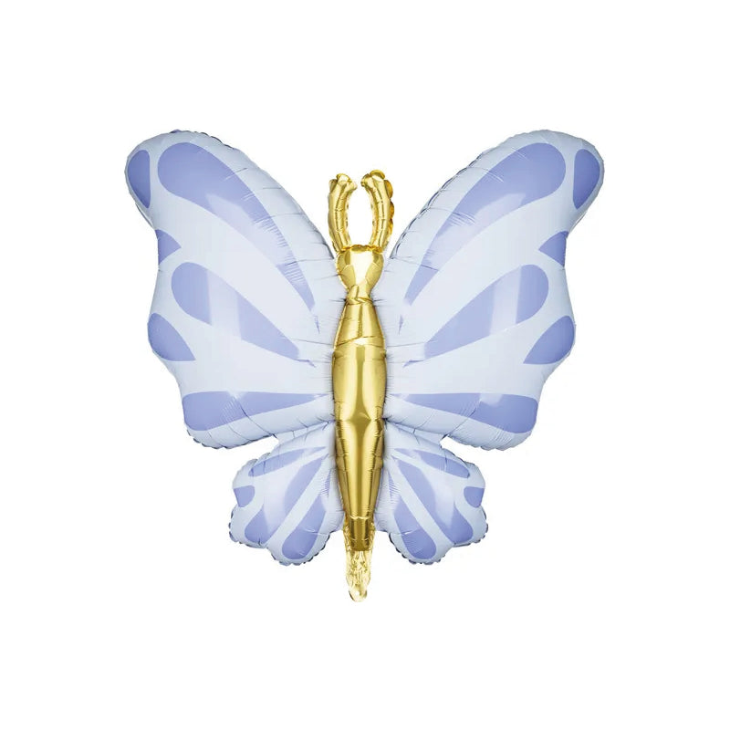 Blue butterfly foil balloon XL