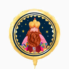 globo-foil-principito-dorado-redondo-45cm-dorado-foil-sarao