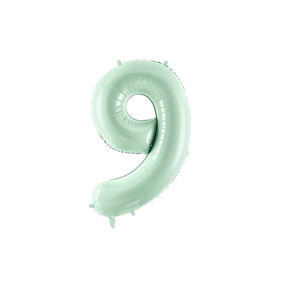 Foil balloon numbers L mint basic