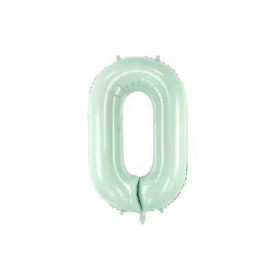 Foil balloon numbers L mint basic