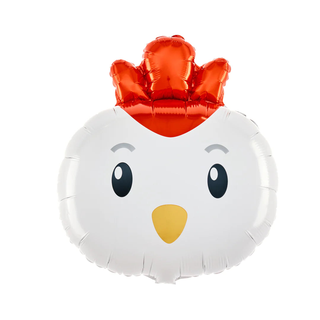 Chicken Face Foil Balloon