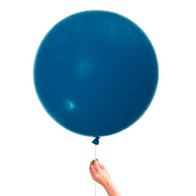 FULL BLUE INITIAL puffy powder balloon