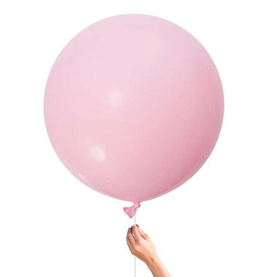 Balloon L inflated pink fabric, Liberty and gold Lettering
