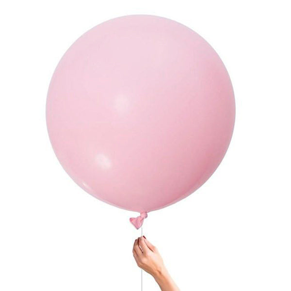 FULL PINK INITIAL inflated balloon