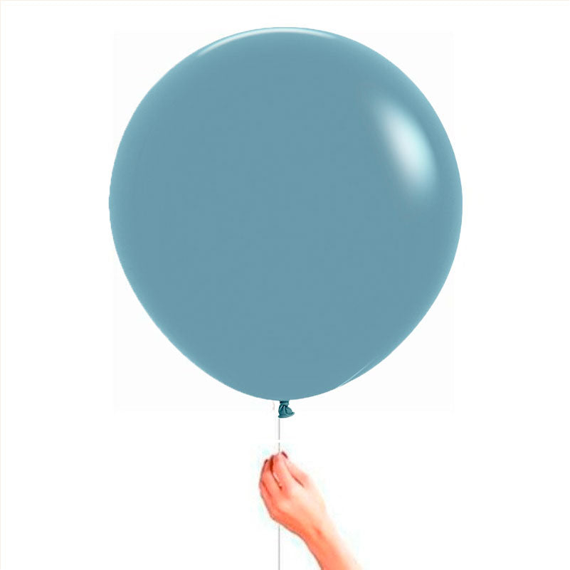 Balão de látex azul pó XL