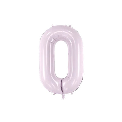 Foil balloon numbers L lilac basic matte