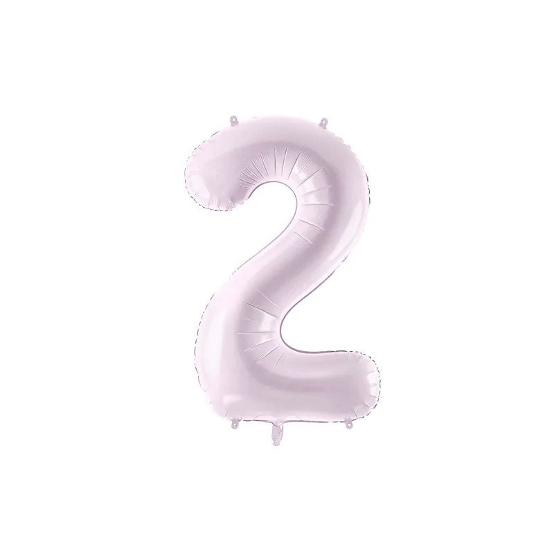 Foil balloon numbers L lilac basic matte