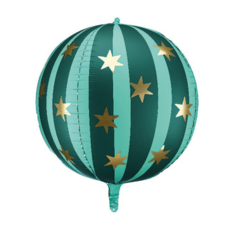 Globo Orbit rayas y estrellas verde