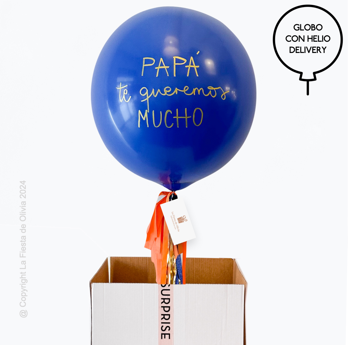 Balão pai, nós te amamos ICONIC PREMIUM inflado