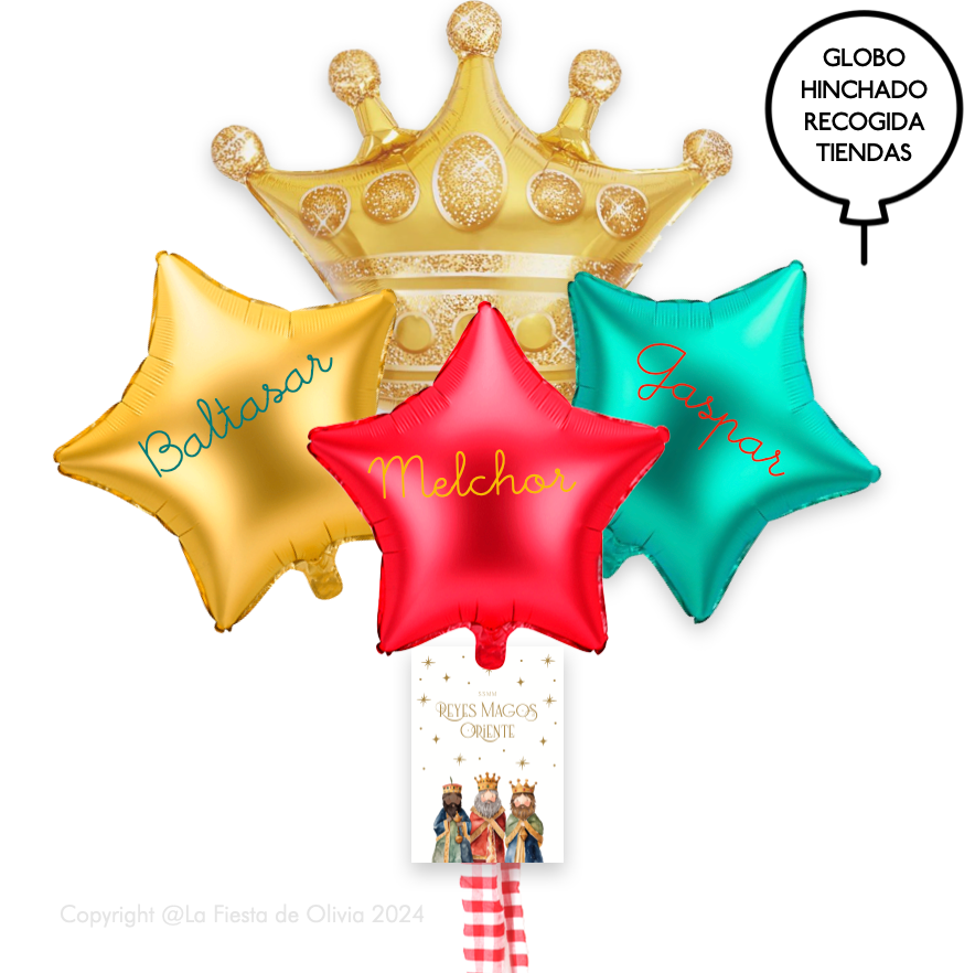 Balões de cetim insuflados com hélio <br>(apenas Barcelona e Madrid)<br>