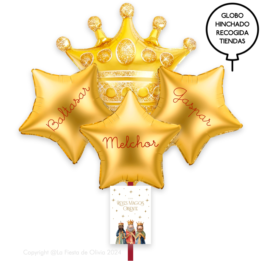 Balões de cetim insuflados com hélio <br>(apenas Barcelona e Madrid)<br>