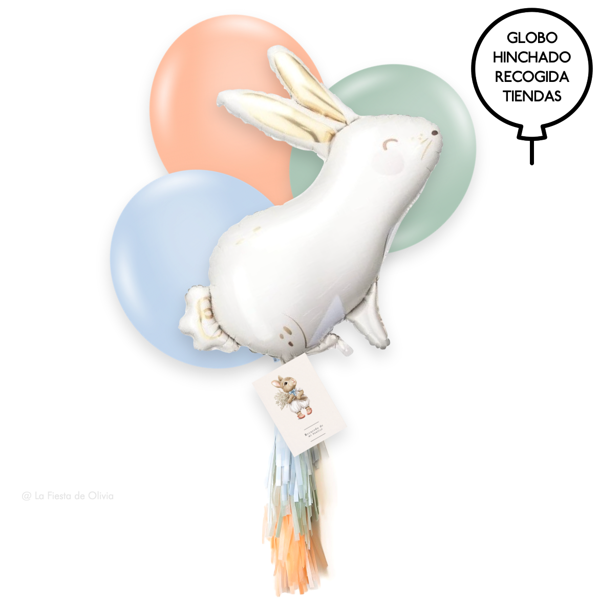 Bouquet FULL RABBIT RECUERDO hinchados – La Fiesta de Olivia