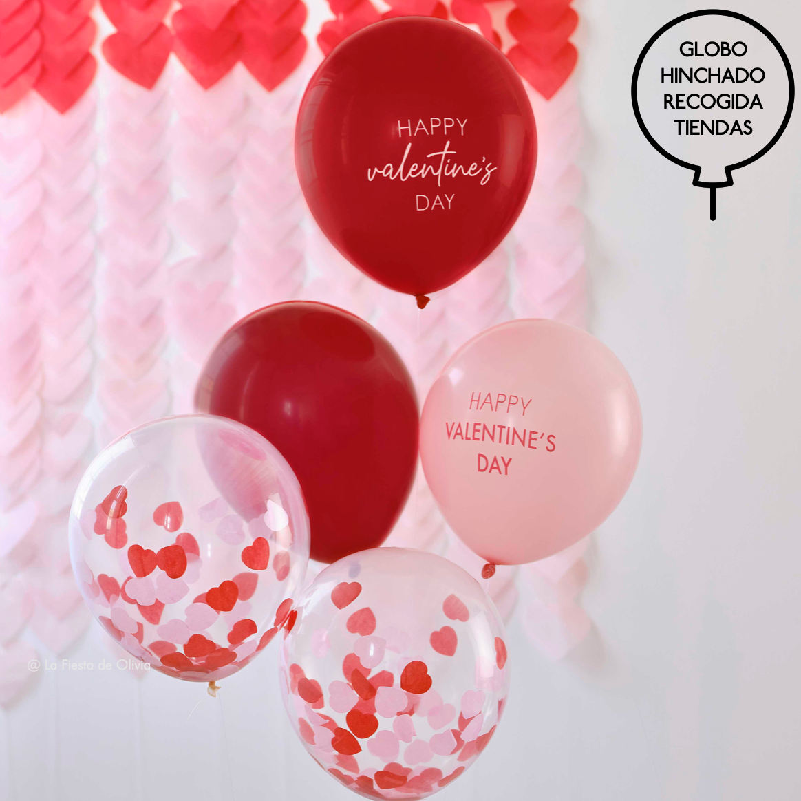 Bouquet balloons mix Valentines day