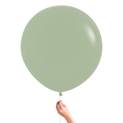 INCIAL FULL GREEN balloon inflated