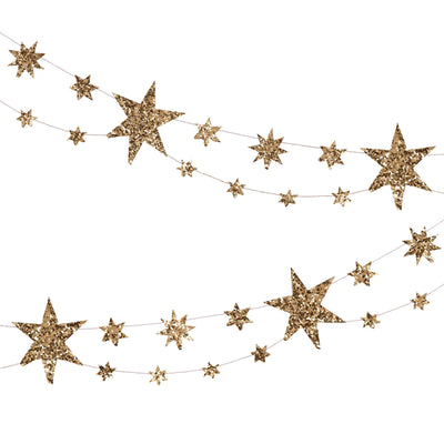 Grinalda de estrelas brilhantes