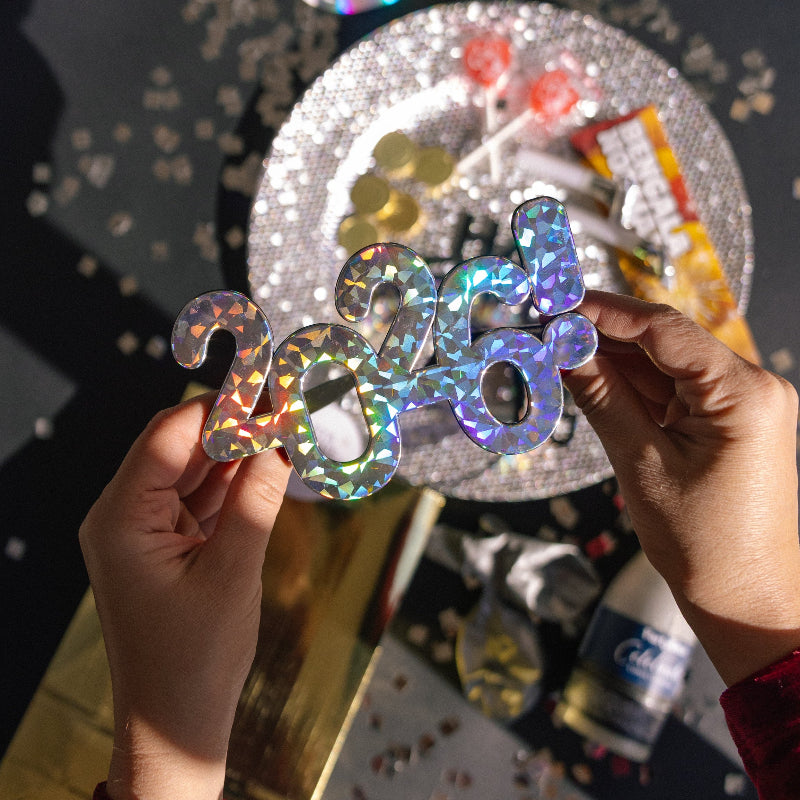 Kit cotillón 2 pers. Nochevieja plata PREMIUM