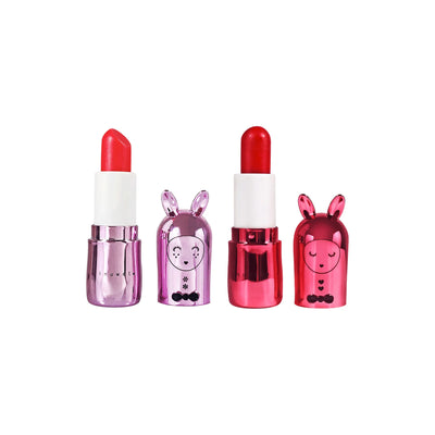 Set de 2 bálsamos labiales Rojo y Fucsia