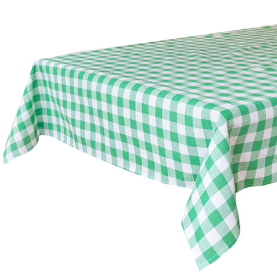 Mantel de tela cuadros verdes Bon Appetit