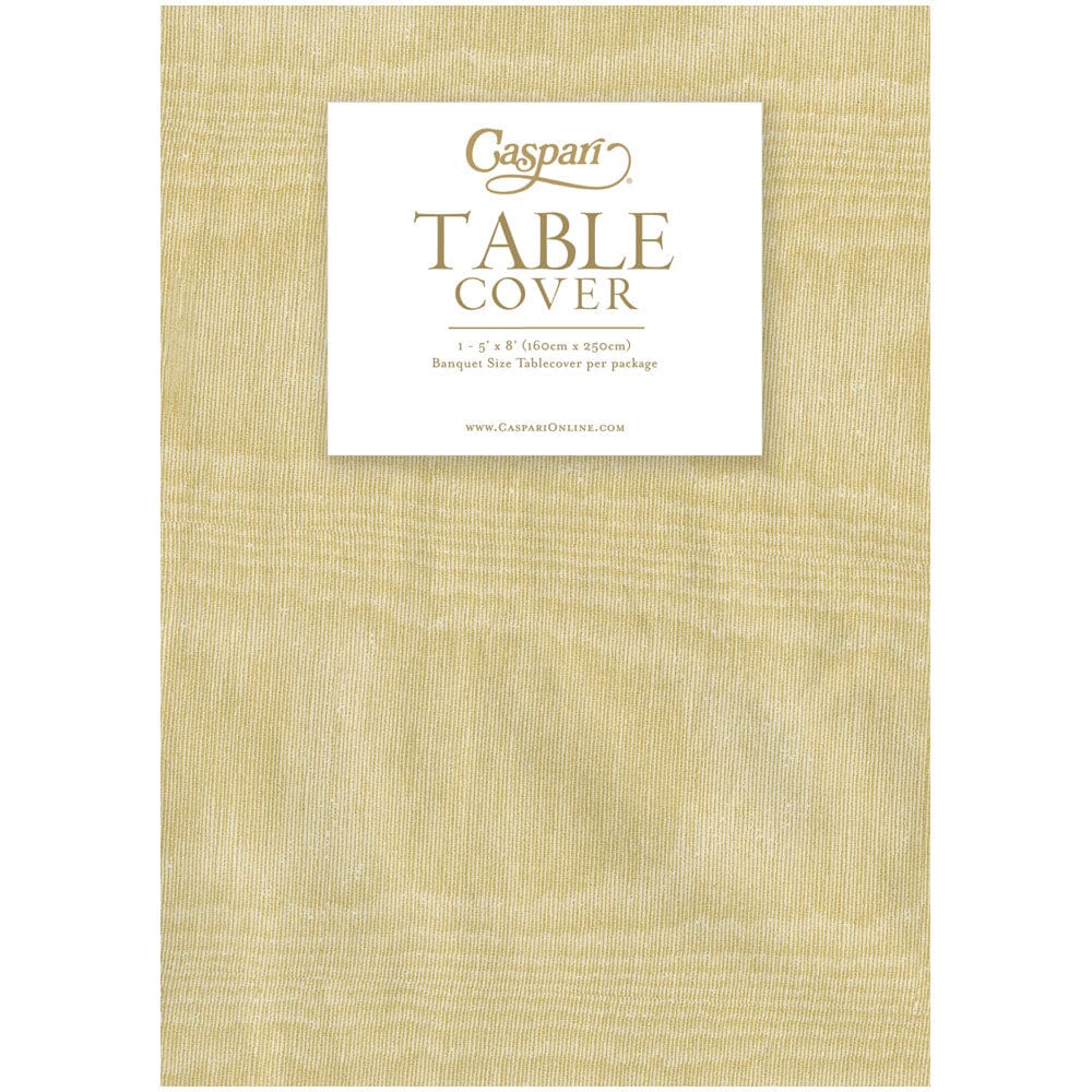 Light airlaid gold tablecloth