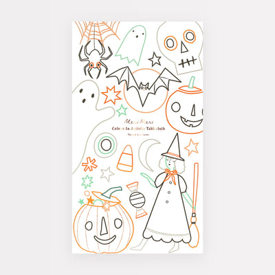 Halloween coloring tablecloth