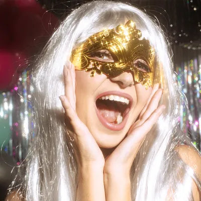 Máscara Dorada Chic