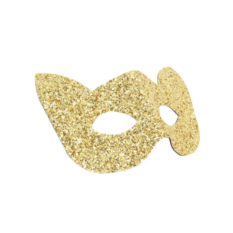 Gold glitter eye mask