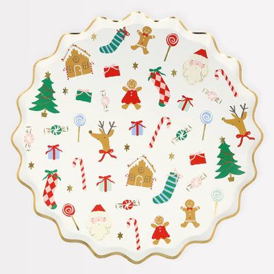 Jolly Christmas plate / 8 pcs.