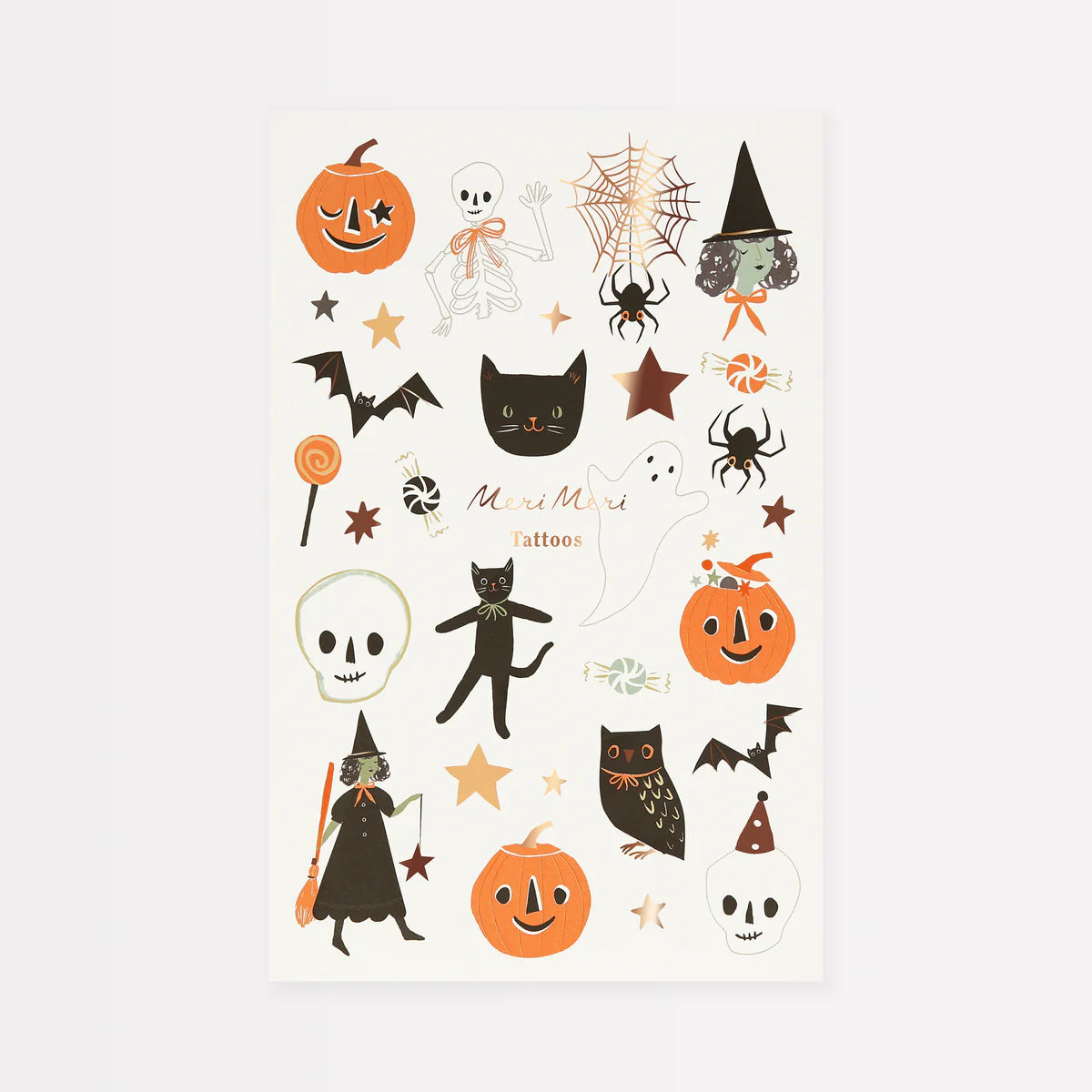 Temporary tattoo It's Halloween / 2 sheets