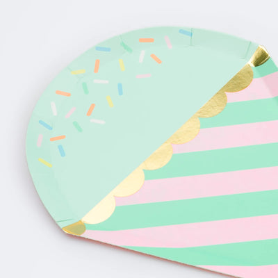 Plato helado mix pastel con virutas / 8 uds.