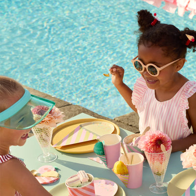 Plato helado mix pastel con virutas / 8 uds.
