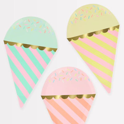 Plato helado mix pastel con virutas / 8 uds.