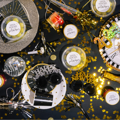 Bandeja para Nochevieja Reloj / 2 uds.