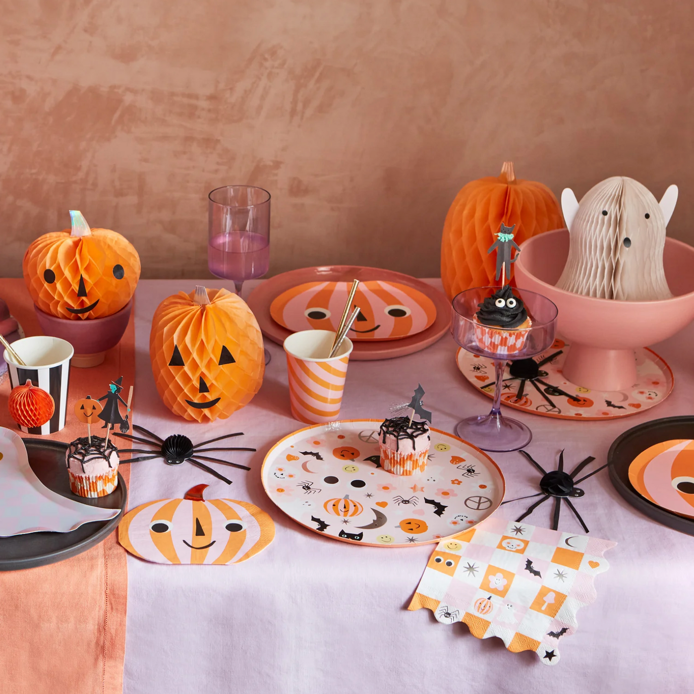 Plato Halloween Groovy calabaza / 8 uds.