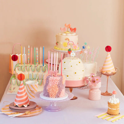 Stripes long candles / 16 units.