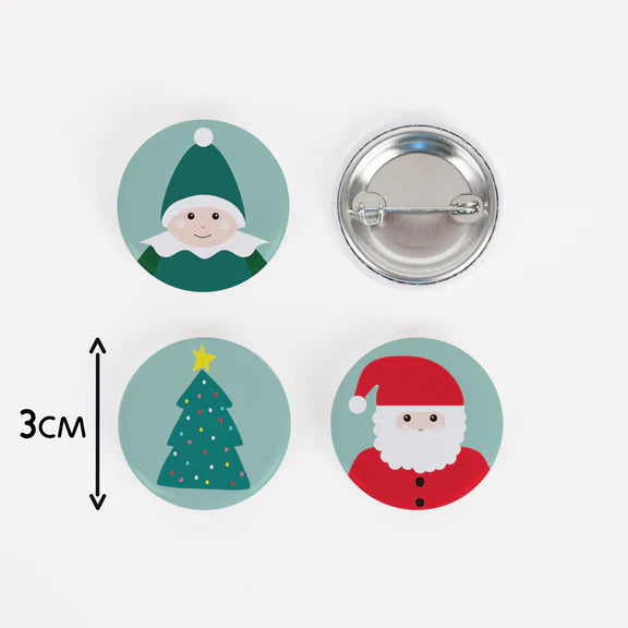 Christmas badges / 4 pcs.