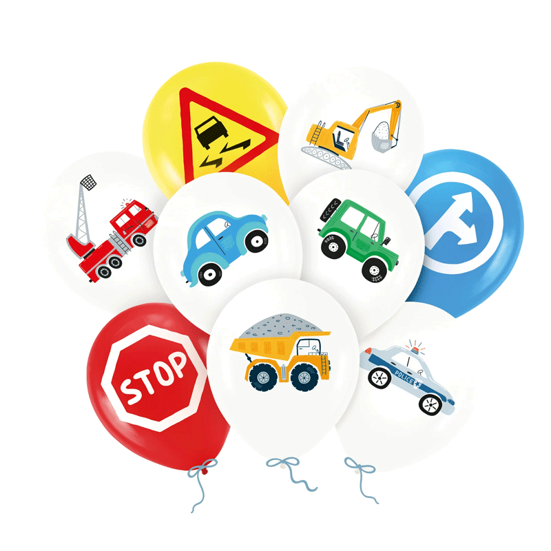 Mix globos ECO coches / 9 uds.