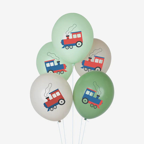 Eco mix Train Balloons / 5 pcs.