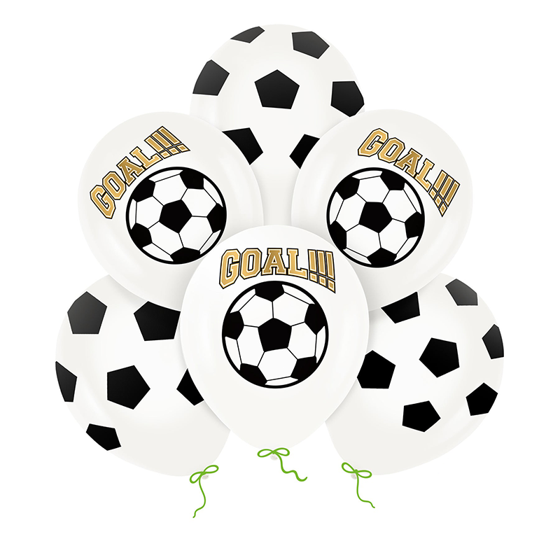Mix globos ECO Fútbol / 6 uds.