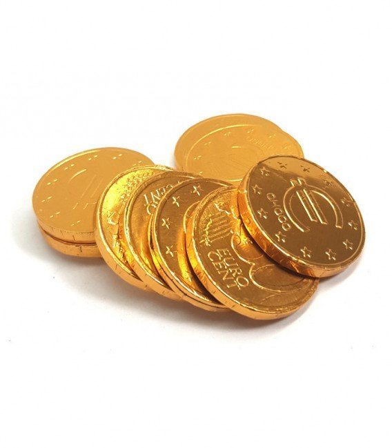 Moneda de chocolate mediana