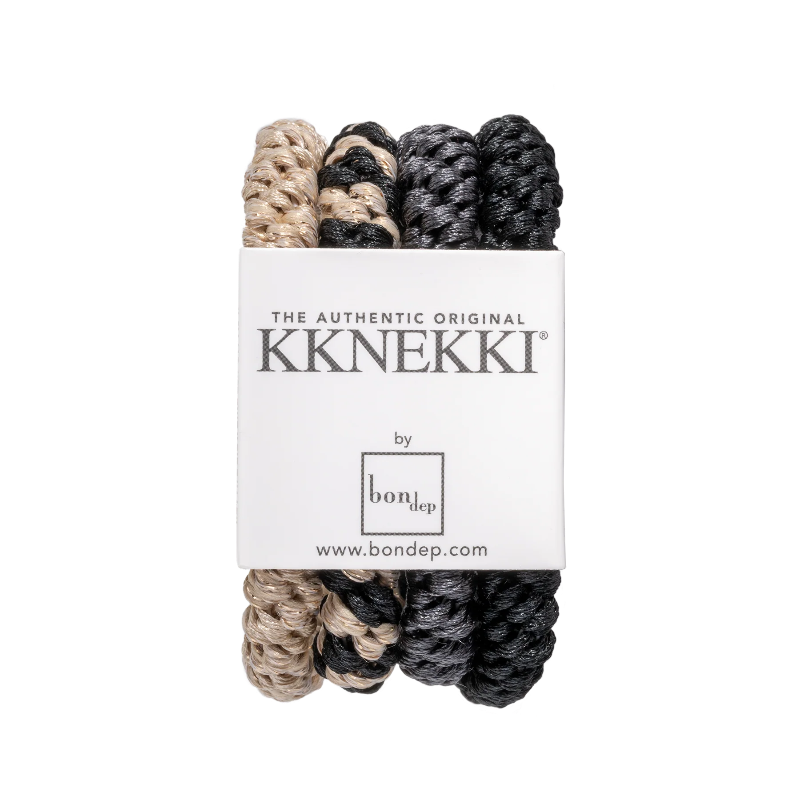 Kknekki hair tie black pack / 4 pcs.